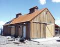 Rear of Building / Trestlewood II "Salty Fir" Circle-Sawn Lumber