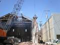 Opera House Exterior Deconstruction / Brick walls being taken down