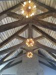 Hand-Hewn Oak Beams - Ceiling