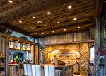 Mushroomwood Ceiling, Antique Barnwood Paneling, Hand-Hewn Weathered Middles 