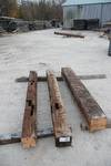 Hand Hewn Oak Timbers for Approval