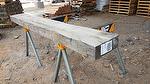 bc# 230540 - 3.75x10.5 x 7' Hand-Hewn Mantel, Unfinished - 22.97 bf -       