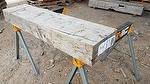 bc# 230532 - 5.75x10.5 x 11.75' Hand-Hewn Mantel, Unfinished - 59.12 bf -       