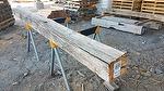 bc# 230509 - 7x7.75 x 10.21' Hand-Hewn Mantel, Unfinished - 46.16 bf -       