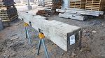 bc# 230512 - 10x11 x 10.08' Hand-Hewn Mantel, Unfinished - 92.40 bf -       