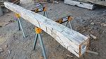bc# 230520 - 6x6.5 x 10' Hand-Hewn Mantel, Unfinished - 32.50 bf -    