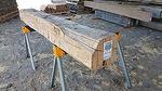 bc# 230490 - 8.5x9 x 7' Hand-Hewn Mantel, Unfinished - 44.63 bf -       