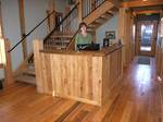Reception Desk / Trailblazer desk with oak counter and desktop - Lindon, Utah