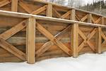 TWII Reclaimed Timber Retaining Wall - McCammon, Idaho