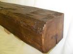 6"x7 1/2" x 72 1/4" Hand Hewn Hickory / This mantel is fin