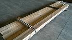 bc# 161666 - 3x7 x 14' WeatheredBlend Timbers - 147.00 bf - Wire brushed