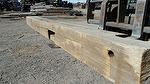 bc# 160124 - 7x7 x 7' Hand-Hewn Mantel, Unfinished - 28.58 bf