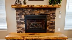 Antique Hardwood Finished Mantels