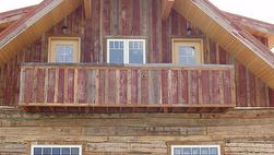 Antique Barnwood Siding - Red Painted