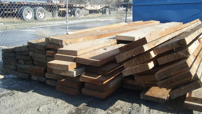 Weathered Brown 3x12-13 Timbers from Idaho Grain Elevator