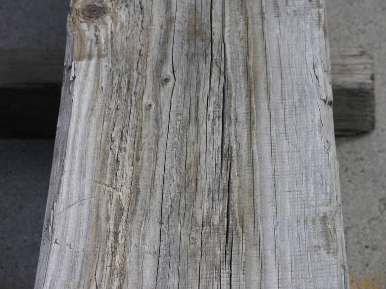 CA 12x12 Bridge Timbers / close-up of weathered face