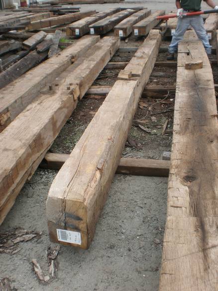 Oak Hand Hewn Timber 8x12 x 19' / Barcode 108942