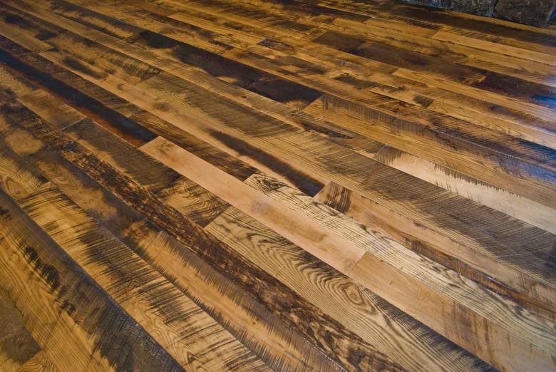 Mixed Hardwoods - Skip-Planed T&G Flooring