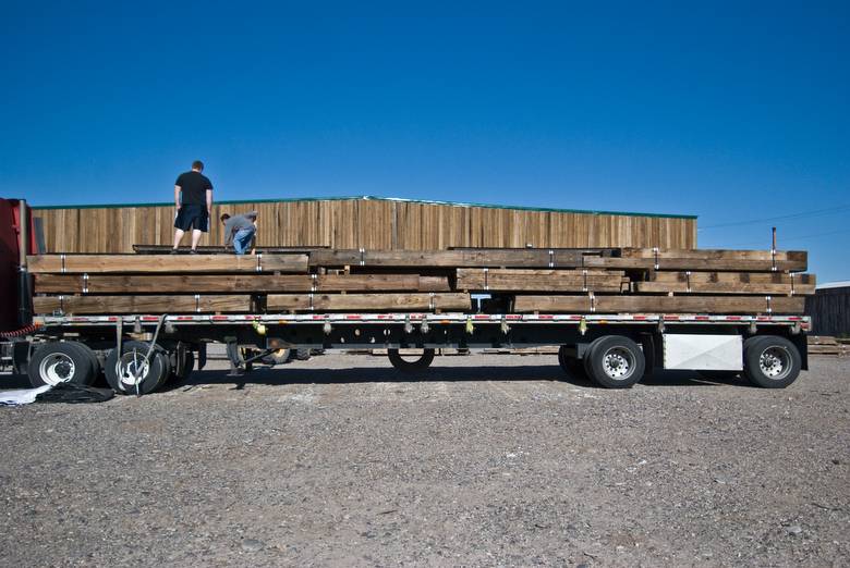 Loading Truck/Pressure Washed Weathered Timbers / Pressure Washed/Brown Weathered Timbers