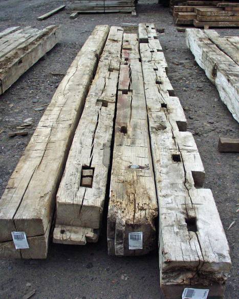 Hand Hewn Timbers / Note pockets and notches