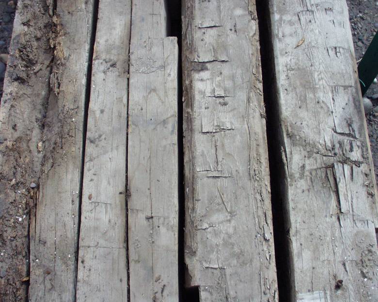 Hand Hewn Timbers / Close-Up
