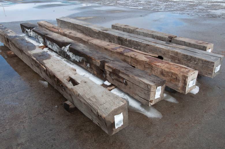 9x9 x 13' Hewn Timbers / 4 Pieces to choose from