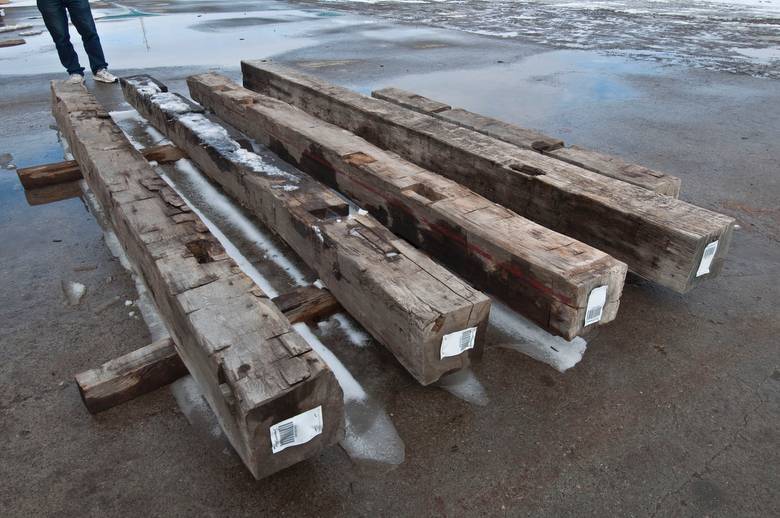9x9 x 13' Hewn Timbers / 4 Pieces to choose from
