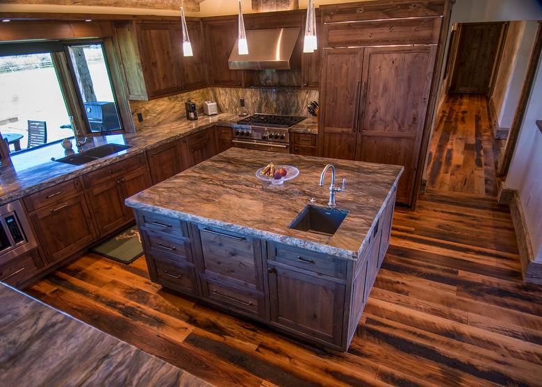 Interior:  Skip-Planed Oak Flooring