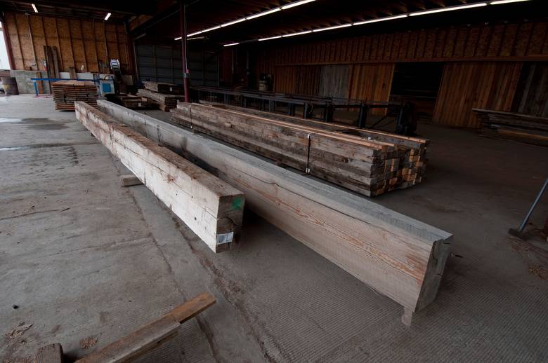 Front timber: 8x17 x 25' Weathered