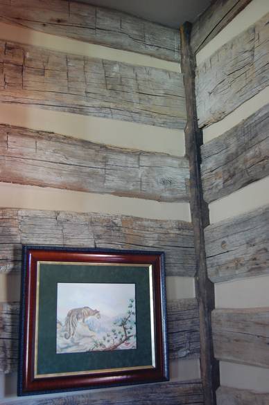 Hand Hewn Skins in Interior of Texas Ranch House
