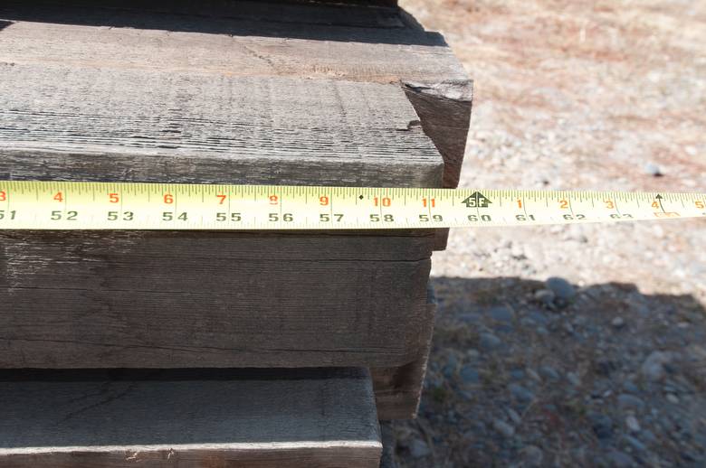 Note that this timbers are generally a nudge under 5'.