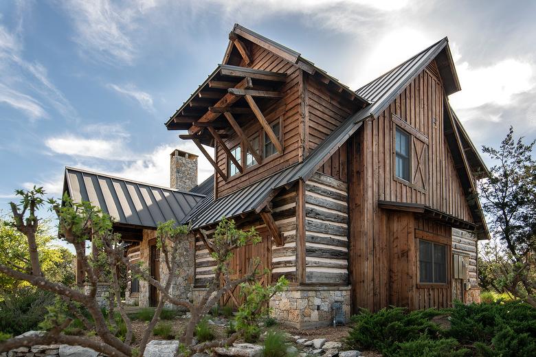 Hand-Hewn Skins, Harbor Fir Timbers and Lumber, and Antique Gray Barnwood