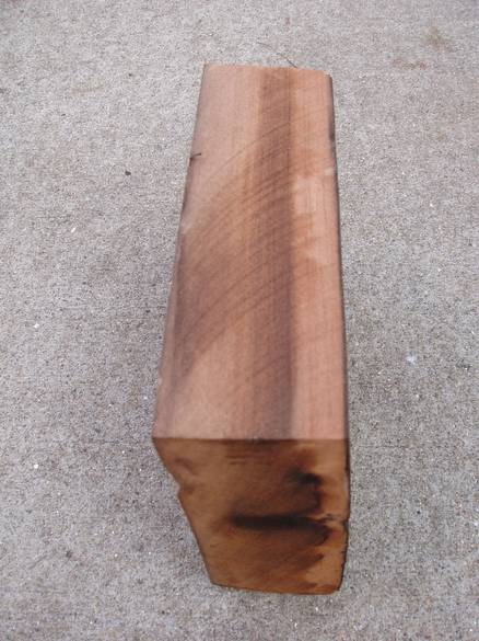 Redwood Picklewood Sample / Shows the side grain--beautiful color