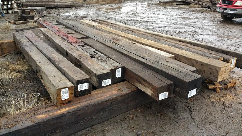 Hand-Hewn Oak Timbers for Order