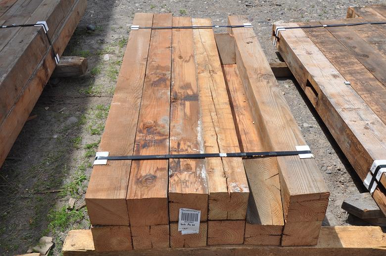 6x6 x 5' Weathered Picklewood Timbers