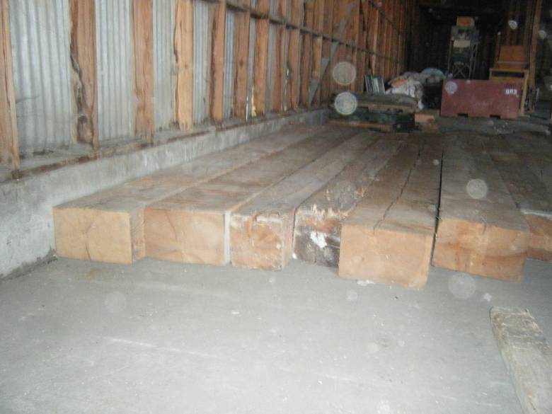 Brown Barnwood and Timbers from Grain Elevator