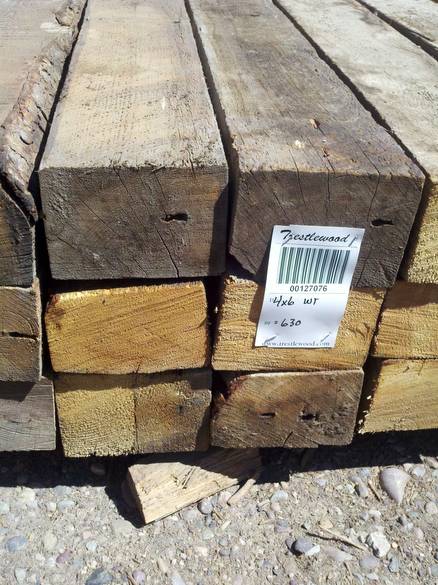 4 x 6 Weathered Timbers--630 bf