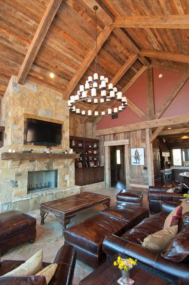 Barnwood Ceiling and Weathered Timbers