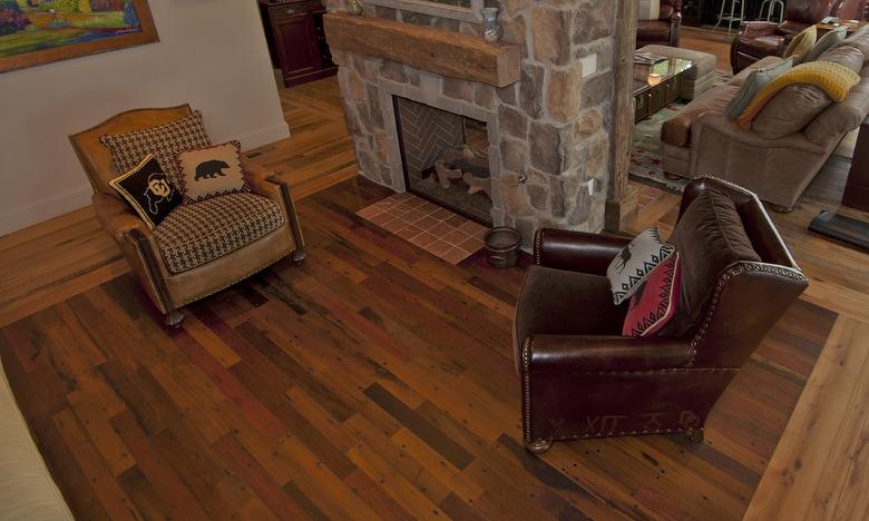 Greenheart (Tan with Red Accents)--Flooring in Sitting Room 