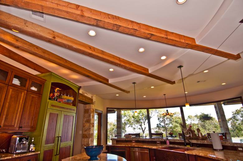TWII Timbers in Kitchen Ceiling