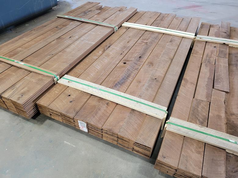 0.72" x 5" ThermalAged Brown T&G Lumber