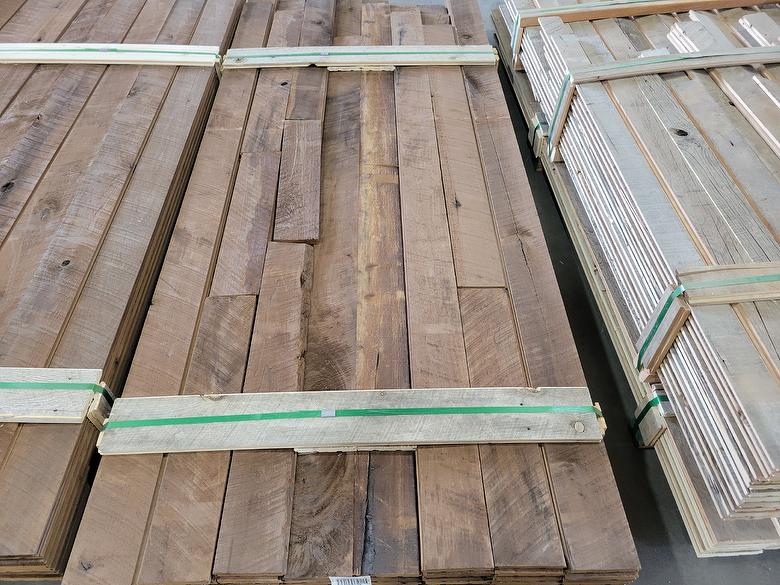 0.72" x 5" ThermalAged Brown T&G Lumber