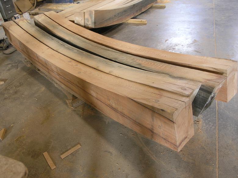 TWII C-S Timbers cut into arch 