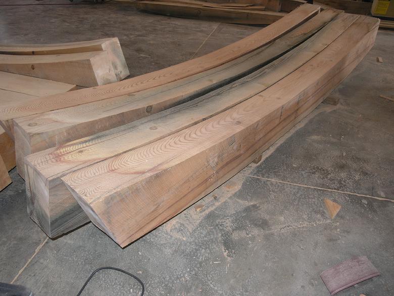 TWII C-S Timbers cut into arch 