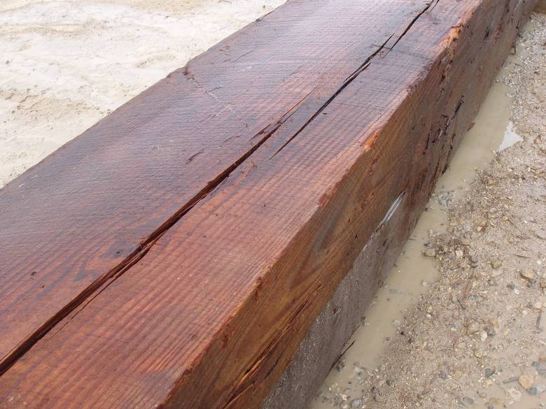 12x18 Weathered Timbers - Roughsawn / Pressure washed - wet