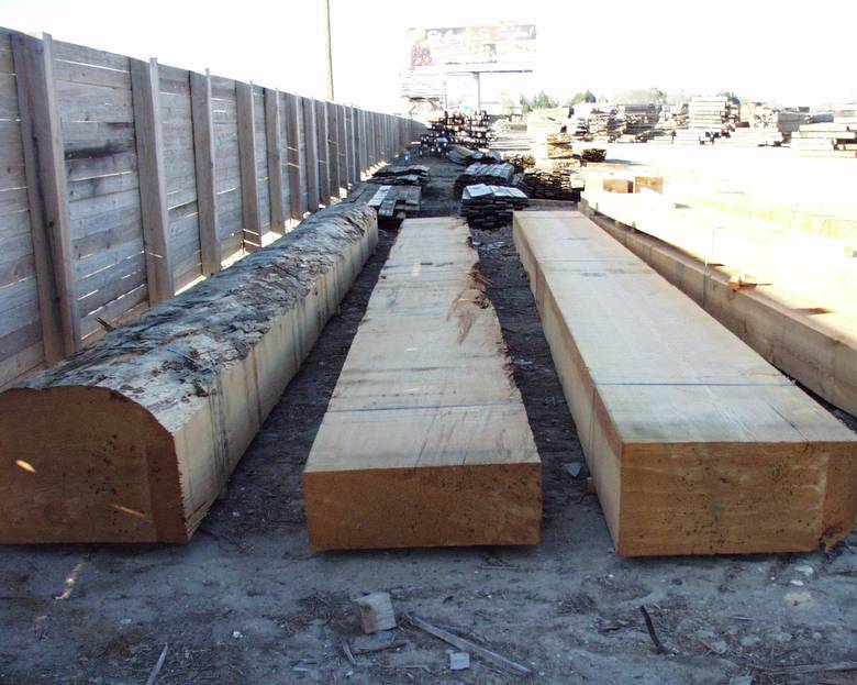 Large DF timbers / Two split and one whole