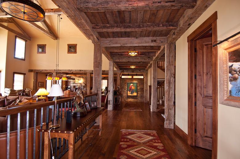 Photo 32386 HandHewn Timbers & Fireplace Mantel Driggs, Idaho