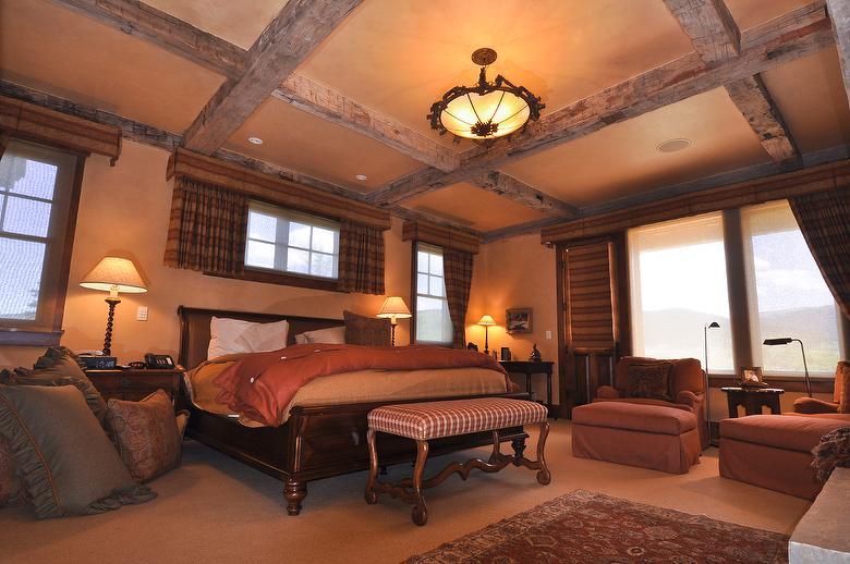 Photo 32386 HandHewn Timbers & Fireplace Mantel Driggs, Idaho