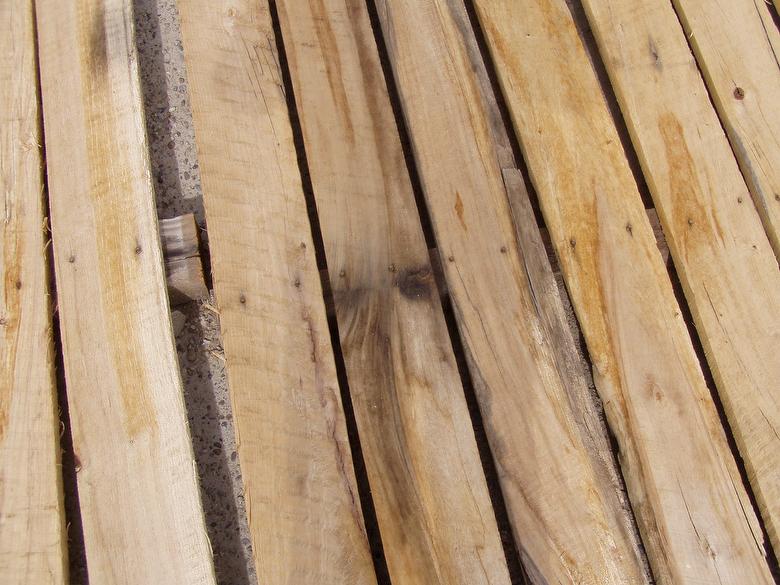 NatureAged Mixed Hardwood Lumber  (just laid out - minimal weathering)