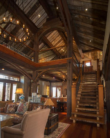 Reclaimed Weathered Timbers --Timbers & Ceiling